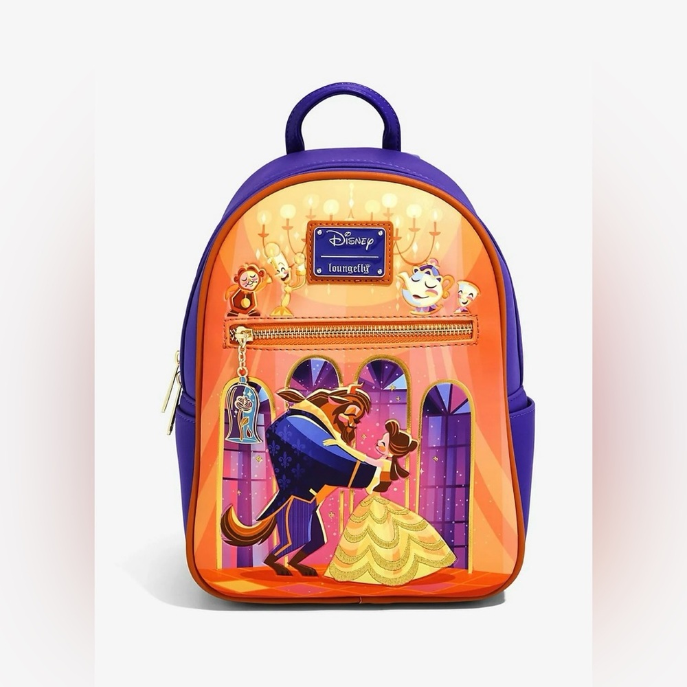 Loungefly Disney Beauty and the Beast 30th Anniversary Chibi Ballroom Backpack